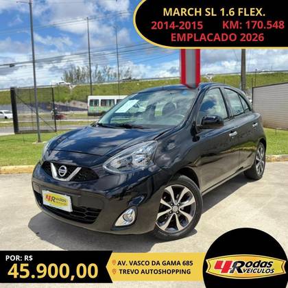 NISSAN MARCH 1.6 SL 16V FLEX 4P MANUAL